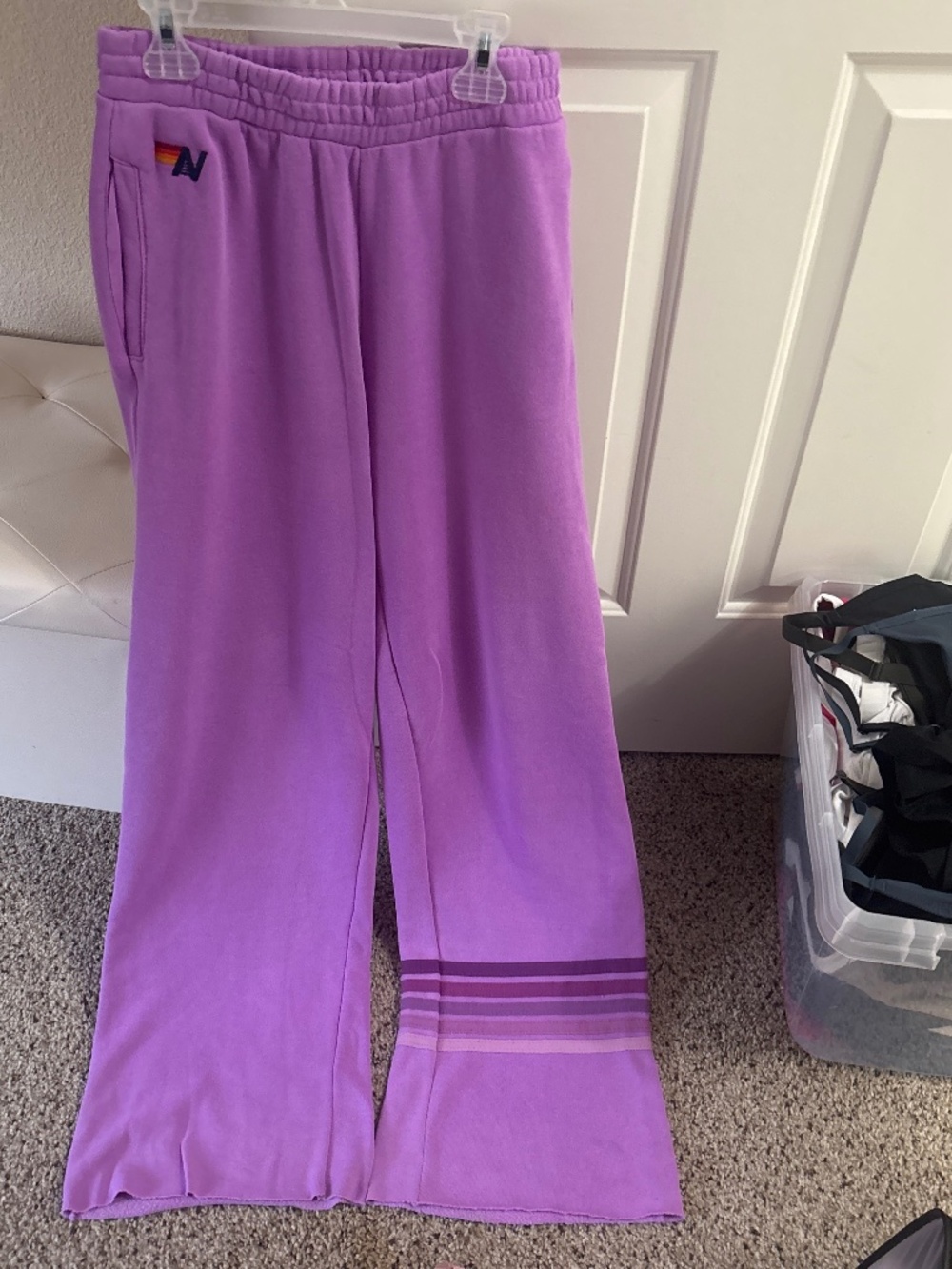 Aviator nation, wide leg sweatpants with pockets brand new size small